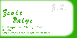 zsolt malyi business card